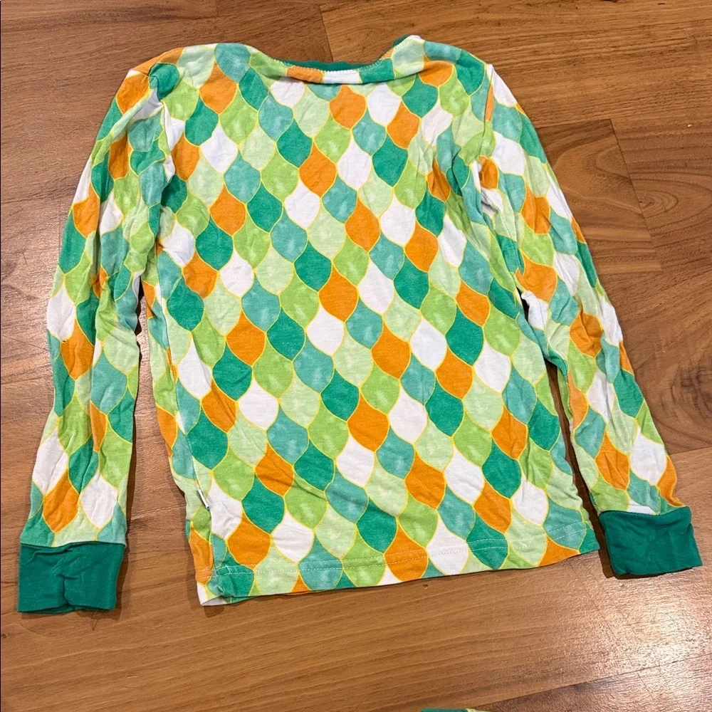 Little Sleepies Dragon Scales PLAY condition Pajama Set 4t - Picture 5 of 9